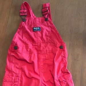 Red OshKosh short overalls